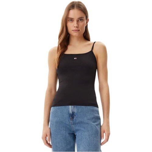 Tommy Jeans Majice &amp;amp; Polo majice DW0DW20675 Črna Slike