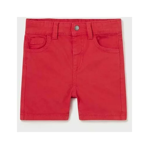 Mayoral Otroške bombažne kratke hlače rdeča barva