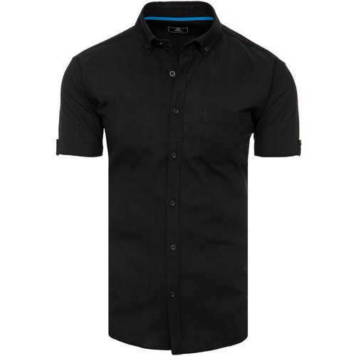 DStreet Black Men's Short Sleeve Shirt Cene