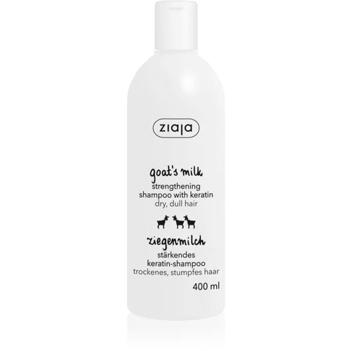 Ziaja Goat's Milk šampon za okrepitev las za suhe in poškodovane lase 400 ml