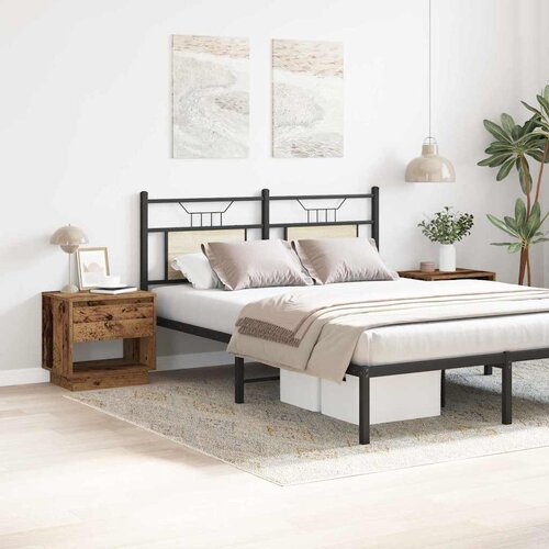  Noćni ormarić s ladicama 2 pcs Staro drvo 45 x 34 x 44 cm Slike