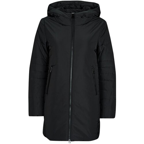 Geox Pla&amp;scaron;či W MYRIA LONG COAT Črna Slike