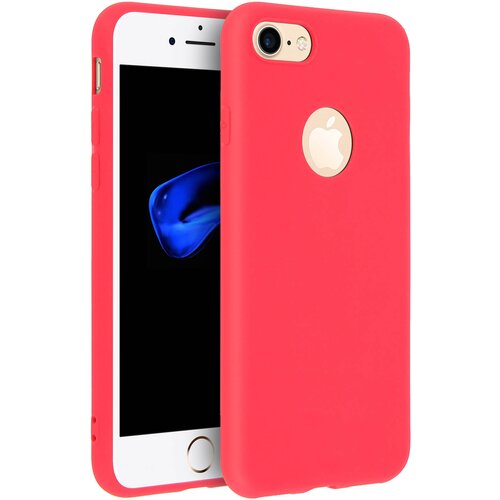 Forcell Ovitek za Apple iPhone 7, iPhone 8, soft touch ovitek, silikonski ovitek &amp;ndash; rdeč, (20524448) Slike