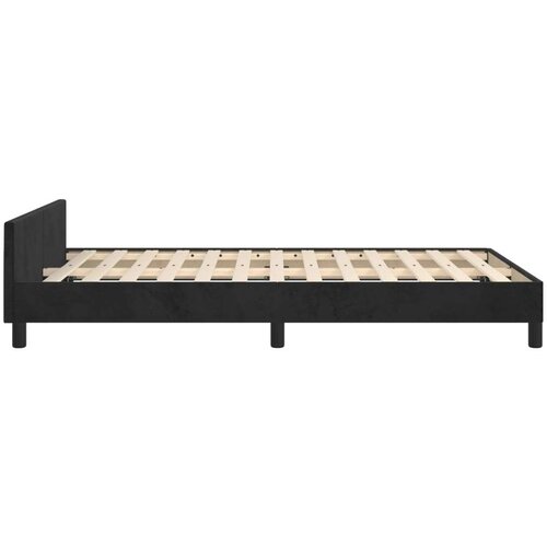 VidaXL Okvir za krevet s uzglavljem crni 120 x 200 cm bar&amp;scaron;unasti Slike