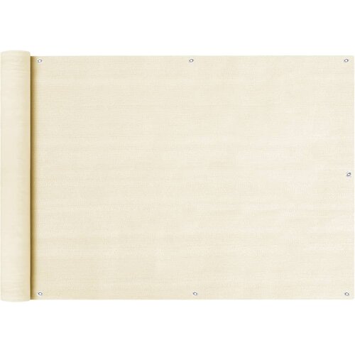 Balkonski zastor krem 75 x 500 cm HDPE Cijene