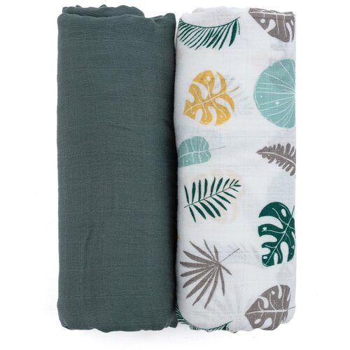 Petite & Mars Misty plenice iz blaga Misty Green 120 x 120 cm 2 kos Cene