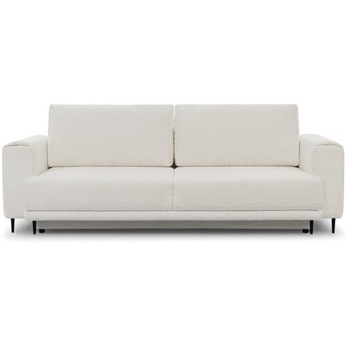 ELTAP Krem sklopiva/s prostorom za odlaganje sofa od bouclé tkanine 260 cm Dalia – Cene