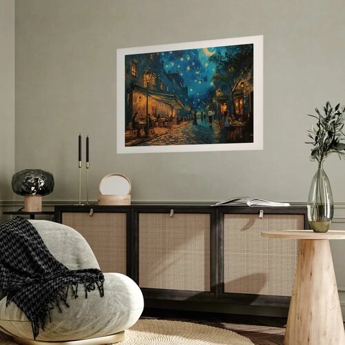  Plakat - Paris street &ndash; a painting inspired by Vincent van Gogh\'s style 42x29.7 Bez okvira s margom Cijene
