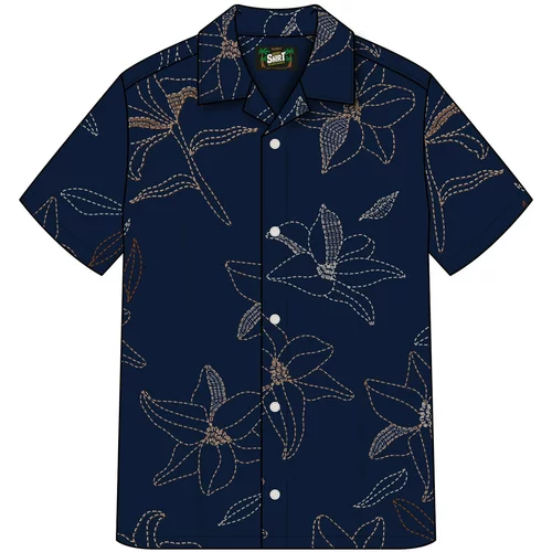 Key Largo Košulja 'MSH SOLAR' mornarsko plava / smeđa
