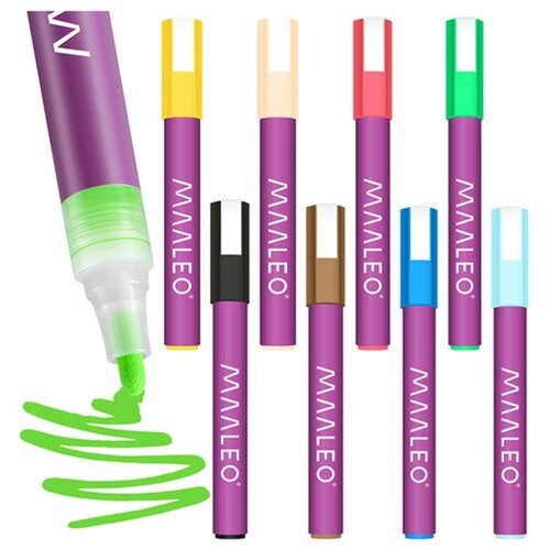 Maaleo akrilni markeri, set od 8 boja, 8 ml Slike