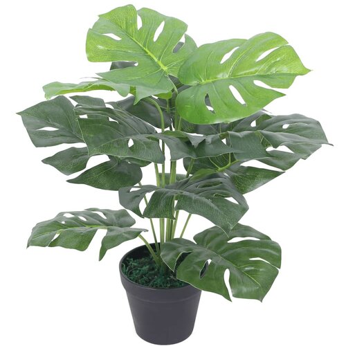 vidaXL Umetna rastlina monstera v loncu 45 cm zelene barve Cene