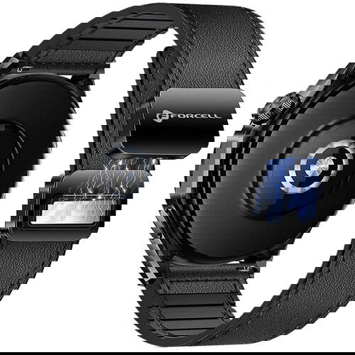 Forcell F-DESIGN FS20 magnetna narukvica od eko koze za SAMSUNG Watch 20 mm crna Slike