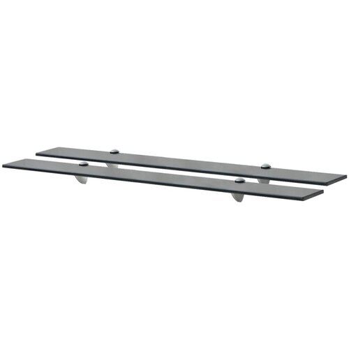 VidaXL Zidne police 2 kom staklene 90 x 10 cm 8 mm Slike