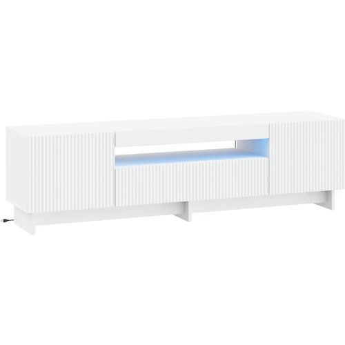  LED TV kabinet Bijela Konstruirano drvo Cene