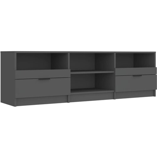 Maison Chic TV omarica - TV enota - Televizijska omarica črna 150x33,5x45 cm konstruiran les, (21700441) Slike