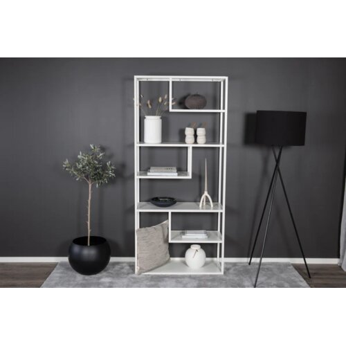 Venture Home polica za knjige Staal 35 &amp;times; 190 &amp;times; 85 cm, bijela Slike
