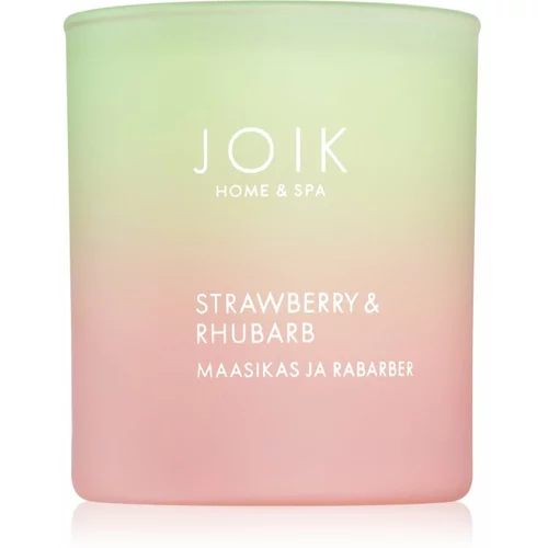 JOIK Organic Home & Spa Strawberry & Rhubarb dišeča sveča 150 g