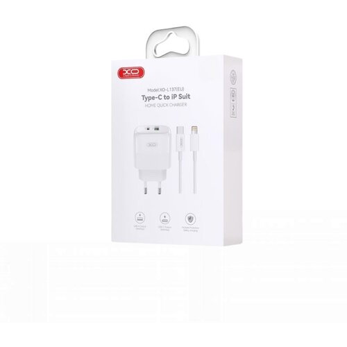 XO Kucni punjac L137 USB-A+ USB-C PD20W QC18W fast White – glava Cijene