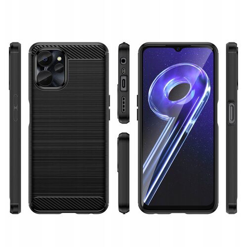 HURTEL Futrola Carbon Shield TPU za Realme 10 5G/9i 5G - Crna Cijene