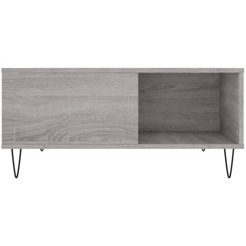  Stolić za kavu boja sivog hrasta 80x80x36,5cm konstruirano drvo Slike