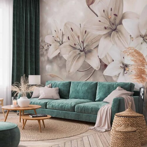  Foto tapeta - Diamond Lilies 500x350 Cene