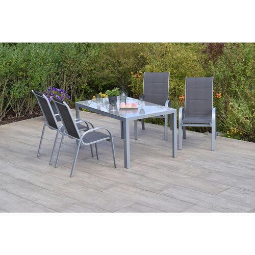 Gardenson VRTNA GARNITURA AMARO aluminij antracit, srebrne barve Cene