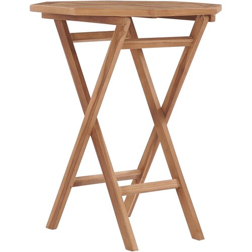  Sklopivi vrtni stol 60 x 60 x 75 cm od masivne tikovine Cene