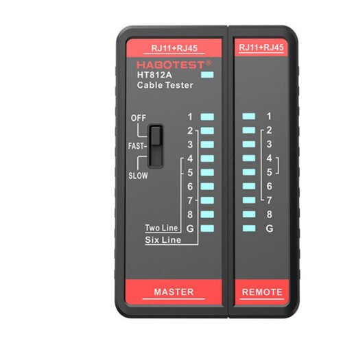 HABOTEST ETH LAN TESTER OMREŽJA RJ45/RJ14/RJ12/RJ9 HT812A, (20482470) Slike