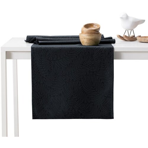 AmeliaHome Stolnjak i traka Gaia 115x180 cm, crna Cijene