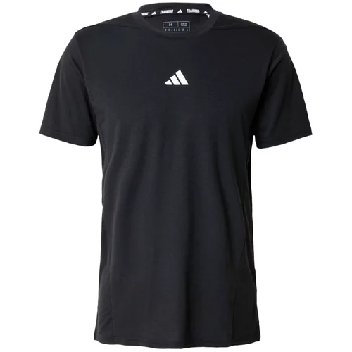 Adidas Funkcionalna majica 'Designed for Training Workout' črna / bela