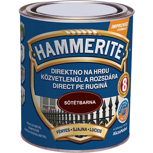 HAMMERITE sijajni lak za kovino smooth temno rjava 750 ml Cene