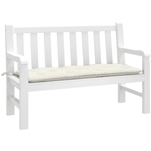 vidaXL Blazina za vrtno klop melanž krem 120x50x7 cm blago Cene