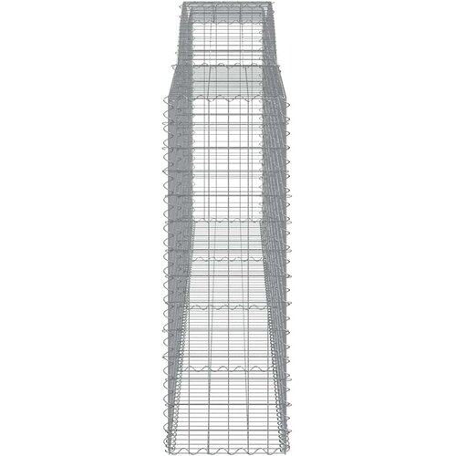  Lučne gabionske ko&amp;scaron;are 5 kom 400x50x140/160cm pocinčano željezo Slike