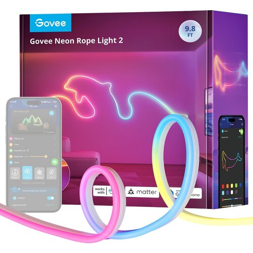 GOVEE Neon 2 MATTER 3m - RGBIC Studio luč Slike
