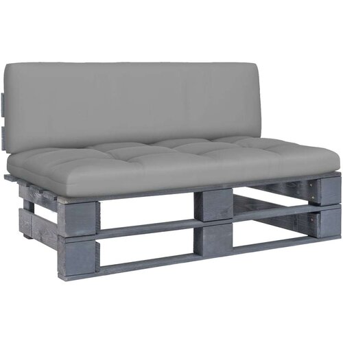  Srednja vrtna sofa od paleta od sivo impregnirane borovine Slike