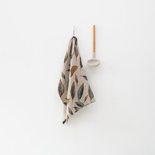 Linen Tales Lanena kuhinjska krpa 65x65 cm Golden Fall – Cene