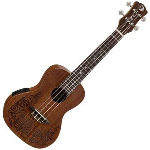 Luna Lizard Koncertni ukulele Lizard/Leaf design