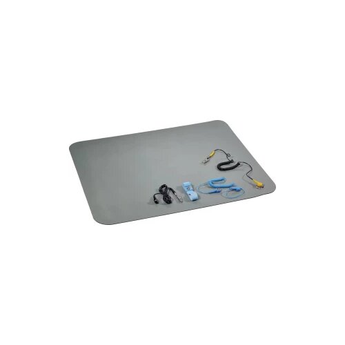TRU COMPONENTS ESDM 500BG ESD set stolnih podloga siva (D x &amp;Scaron; x V) 590 x 500 x 2 mm uklj. kabel za uzemljenje, uklj. nar Slike
