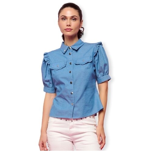 Minueto Topi & Bluze Shirt Zuma - Denim Modra Cene