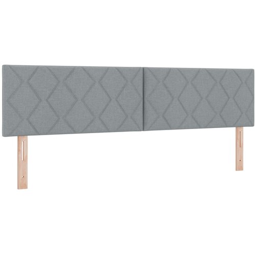 vidaXL Prešito vzglavje z diamond blokovnim dizajnom svetlo siva 180 cm tkanina, (22080388) Cene