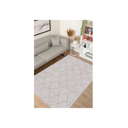 Conceptum Hypnose tepih Akasya Ak002, 80x150 cm, krem-bijeli Cijene