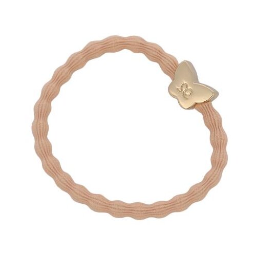 By Eloise London Gold Butterfly Peach elastika za lase Cene