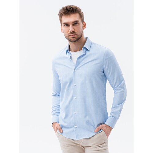 Ombre Clothing Men&amp;#039;s shirt with long sleeves K621 Slike