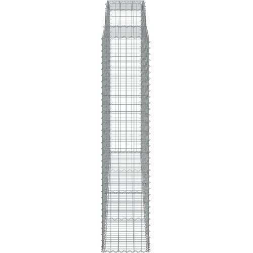  Lučne gabionske ko&amp;scaron;are 7 kom 300x50x220/240cm pocinčano željezo Slike