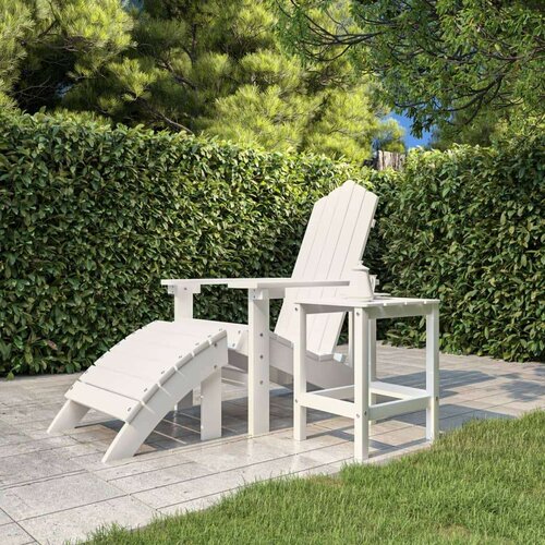 VidaXL vrtni stol adirondack bijeli 38 x 38 x 46 cm hdpe Slike
