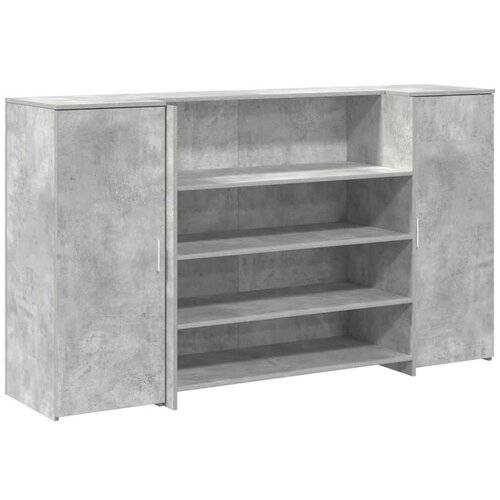 Maison Chic Sprejemna miza - Računalniška miza - pisarniška miza betonsko siva 180x50x103,5 cm inženirski les, (21785280) Cene