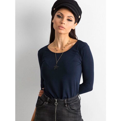 BASIC Feel Good Blouse-RV-BZ-4690.20-navy blue Cene