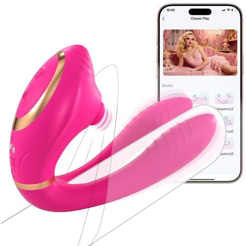 SuperLove Dual Stimulation Couples Wearable Vibrator with App Pink Cijene