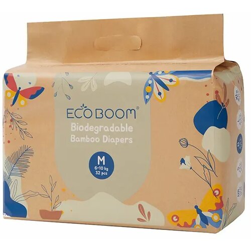 Eco boom joy biorazgradive pelene za bebe veličina m (od 6-10kg) 32kom Slike