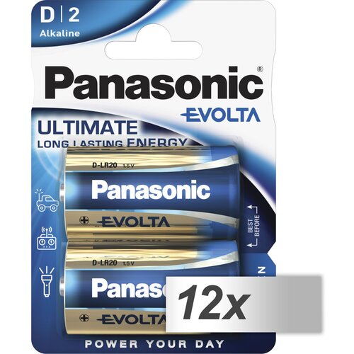 Panasonic 12x2 Evolta Mono D LR 20 LR20EGE/2BP Slike